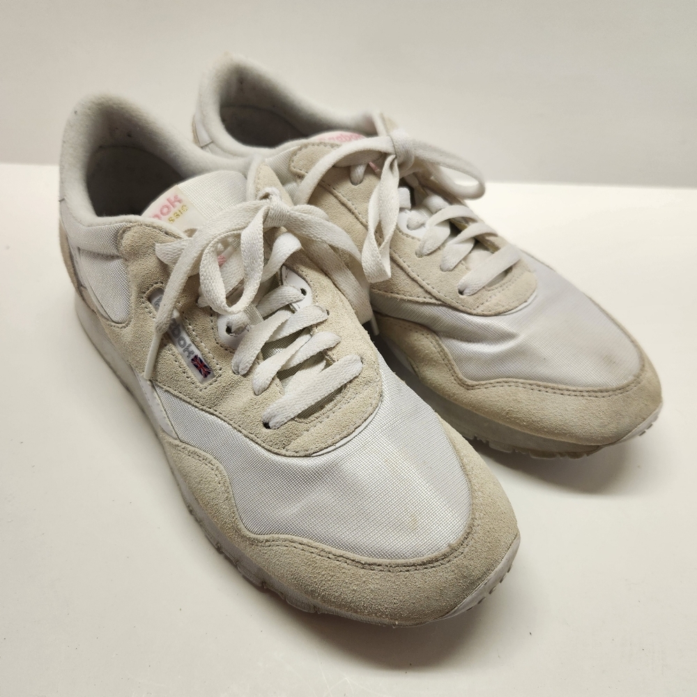 Reebok Classic White Athletic Shoes Women's Size 8.5